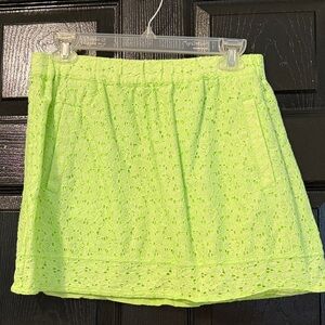 JCREW bright green skirt. NWOT Size S